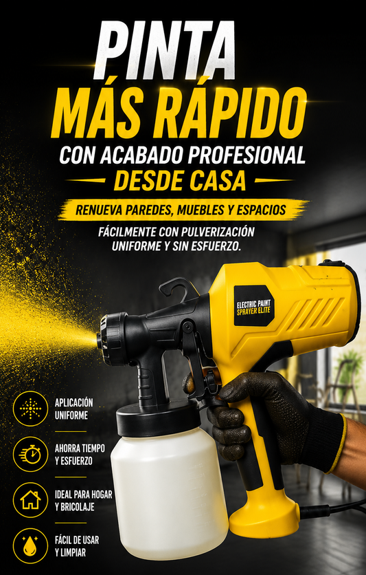 Pistola de pintar: Renueva tus paredes, muebles y demás espacios.