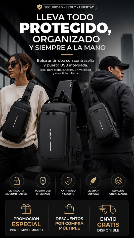 Riñonera con más estilo y seguridad.
