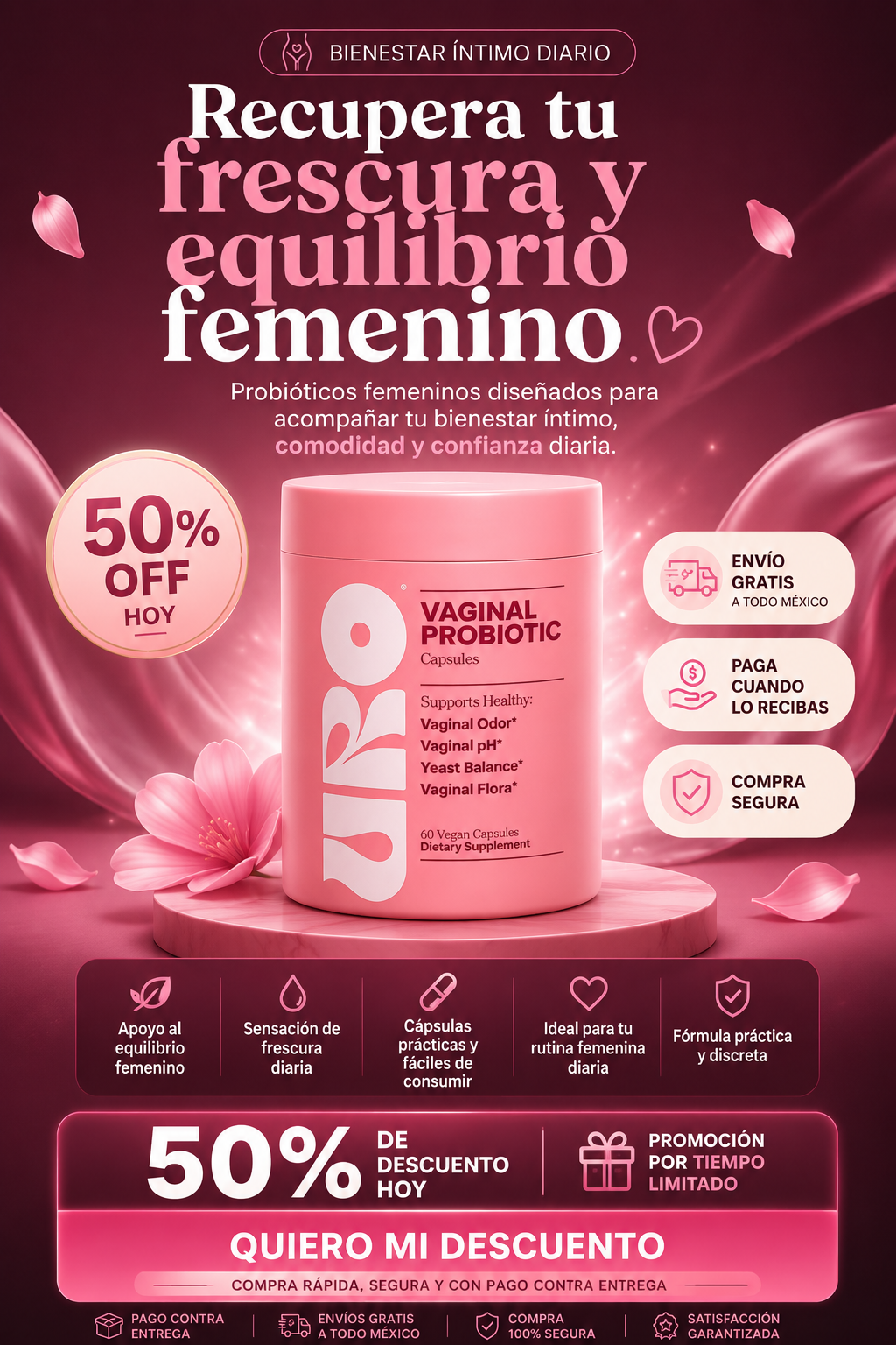 URO: Probióticos Vaginales | 50% DE DESCUENTO